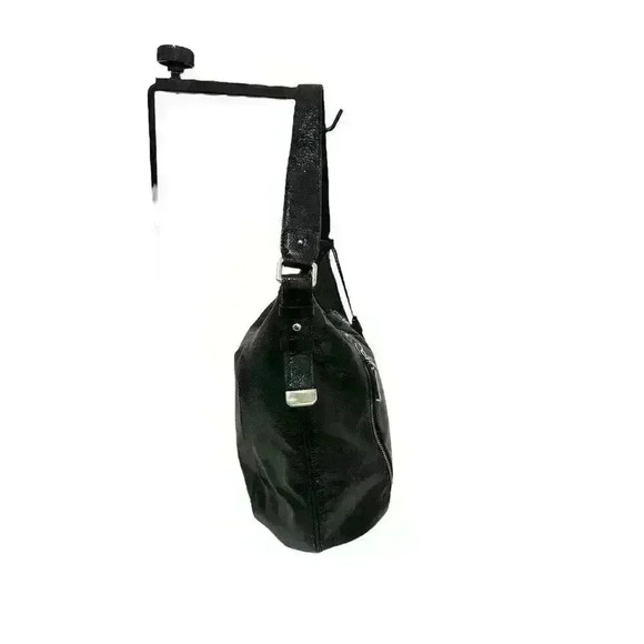 Auth Cole Haan Shoulder Bag Black Patent Leather/Goldtone - 55360a - Picture 6 of 10